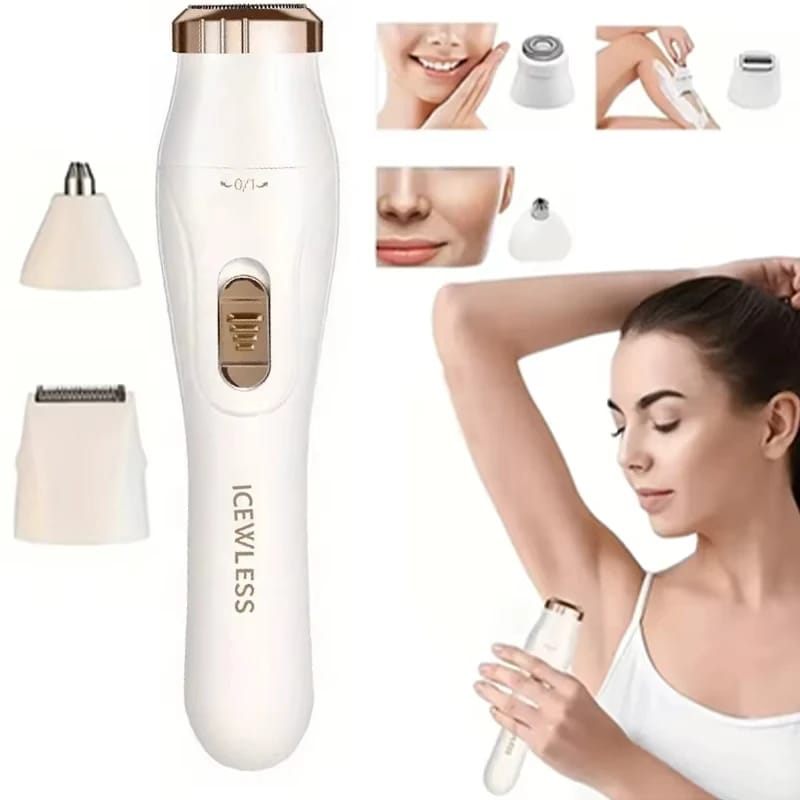 Women's Electric Shaver Waterproof Painless Hair Remover for Bikini, Body, Legs, Face, Underarms - Cordless & Rechargeable with Hypoallergenic Blades thumbnail 3