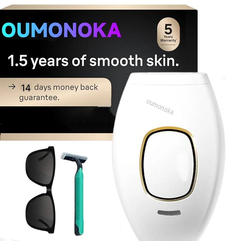 Professional IPL Laser Hair Remover for Women - Painless Permanent Epilator with 999999 Flashes, Home Use Device for Face & Bikini, Multiple Plug Options thumbnail 1