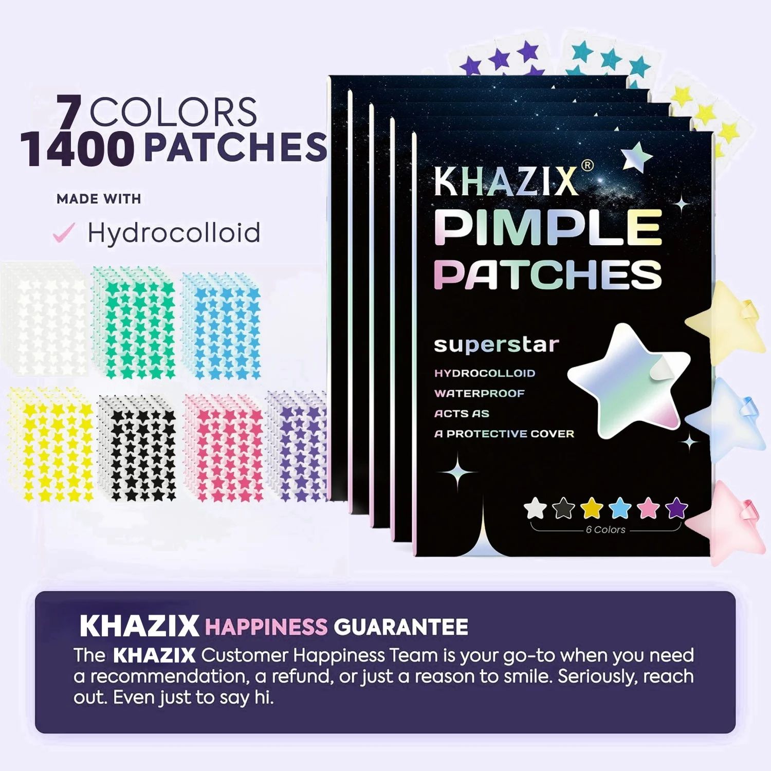 1400PCS Ultra-Thin Breathable Acne Patch for Face - Invisible Concealer Pimple Spot Treatment for All Skin Types thumbnail 3