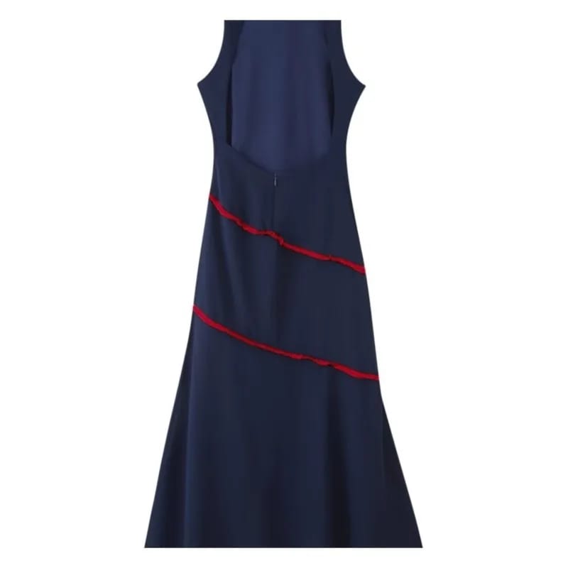 Women's Summer Fashion Sexy Sleeveless Backless Patchwork Tassel Dress - Elegant Evening & Party Wear for Ladies thumbnail 5