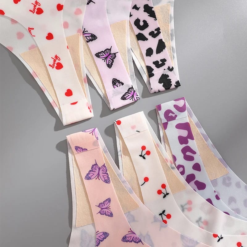 3PCS Sexy G-String Thongs for Women, Colorful Bikini Style T-Back Panties, Seamless Low Waist Intimates, Comfortable Lady Underwear thumbnail 2