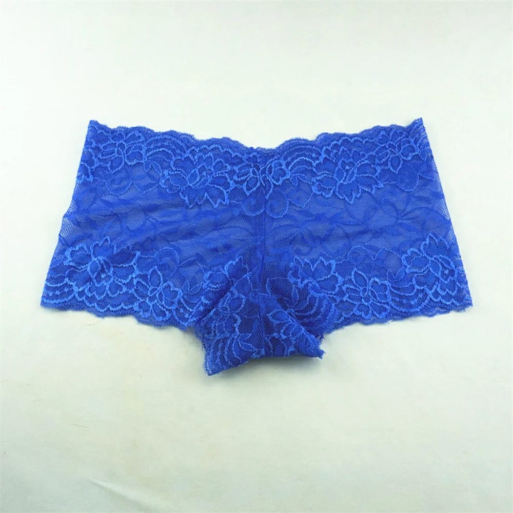 3pcs Women's Silk Boyshorts Transparent Panties Lingerie - Comfortable & Stylish Ladies Underwear Shorts (M-XXL) thumbnail 5