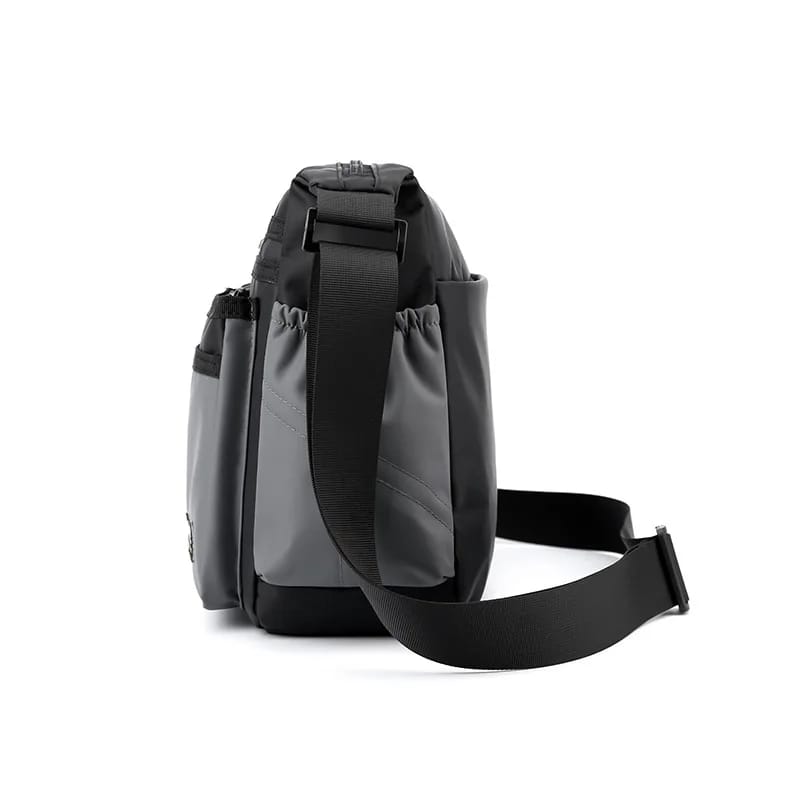 Men's Luxury Nylon Crossbody Messenger Bag - Multi-Layer Pocket Design, Large Capacity, Waterproof, Casual Fashion Shoulder Bag for Travel & Daily Use thumbnail 5