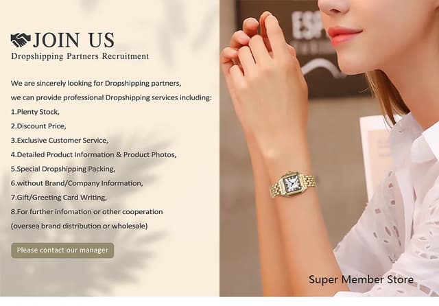 Luxury Gold Plated Stainless Steel Women's Fashion Quartz Watch - Elegant Square Dial Business Casual Style with Folding Clasp showcase 18