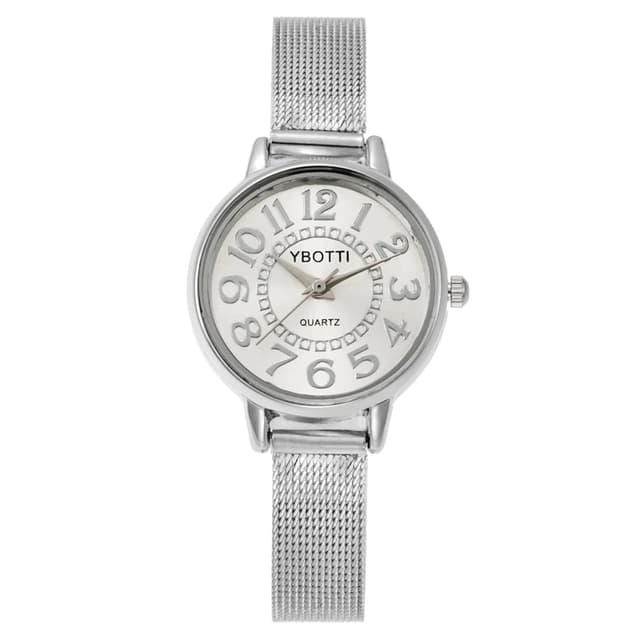 Women's Gold Casual Quartz Watch - Stainless Steel Mesh Band, Elegant Dress Style, Perfect for Ladies showcase 13