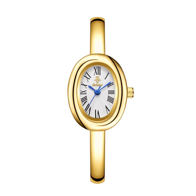 YaLaLuSi Women's Oval Dial Bracelet Watch - Water-Resistant Quartz Movement, Retro Roman Numerals, Alloy Band, Elegant & Casual Style, Perfect Gift for Her showcase 6