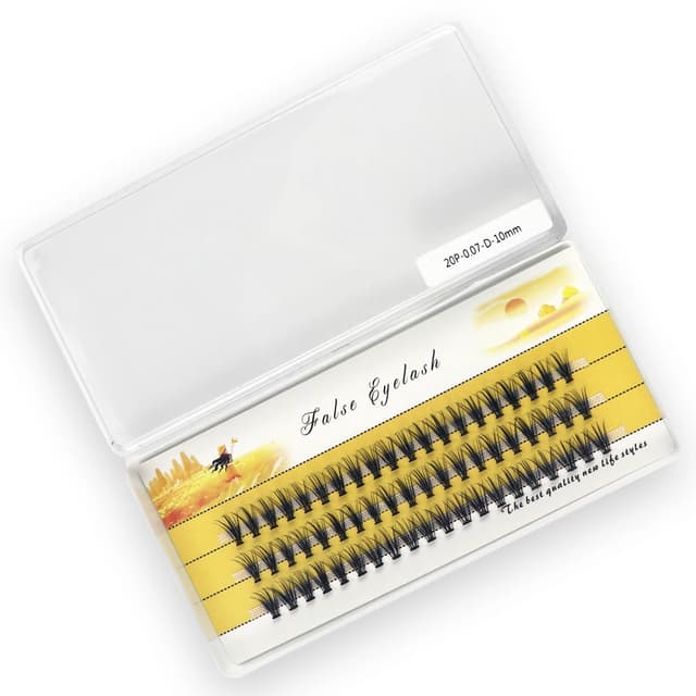 3D Russian Mink Individual Eyelash Clusters - 60 Bundles Natural Look Extension, 0.07mm Thickness, C/D Curl, 8-15mm Length - Professional Makeup Tool showcase 13