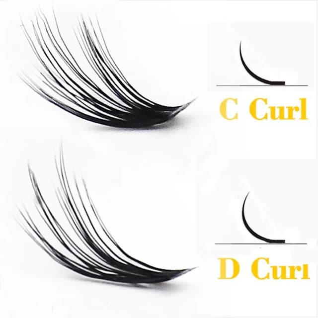 3D Russian Mink Individual Eyelash Clusters - 60 Bundles Natural Look Extension, 0.07mm Thickness, C/D Curl, 8-15mm Length - Professional Makeup Tool showcase 6