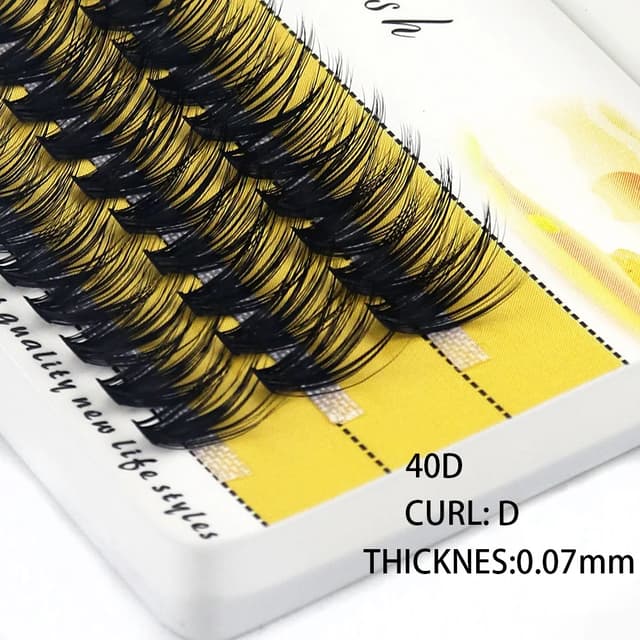 3D Russian Mink Individual Eyelash Clusters - 60 Bundles Natural Look Extension, 0.07mm Thickness, C/D Curl, 8-15mm Length - Professional Makeup Tool showcase 12