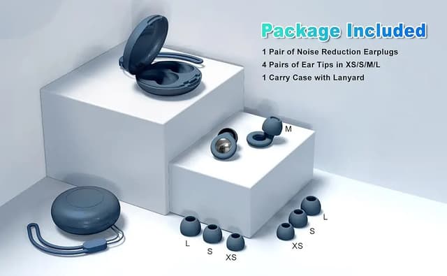 Silicone Ear Plugs for Sleeping & Swimming - Noise Reduction Waterproof Earbuds with Storage Bag, Reusable & Comfortable for Travel, Study, and Rest showcase 6