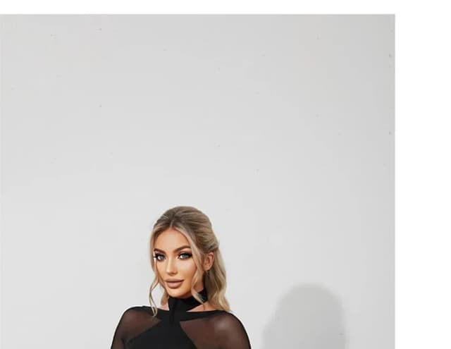 Women's Black Mesh Latin Dance Leotard Top with Conjoined Jumpsuit Design, Backless Style for Cha-cha, Samba, Rumba Training and Performance showcase 16