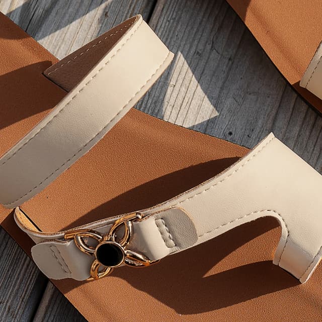 Women's Fashionable Slip-On Sandals - Versatile Polyurethane Beach Slides, Comfortable Soft Bottom, Wear-Resistant Outdoor Flip-Flops for All Ages showcase 17