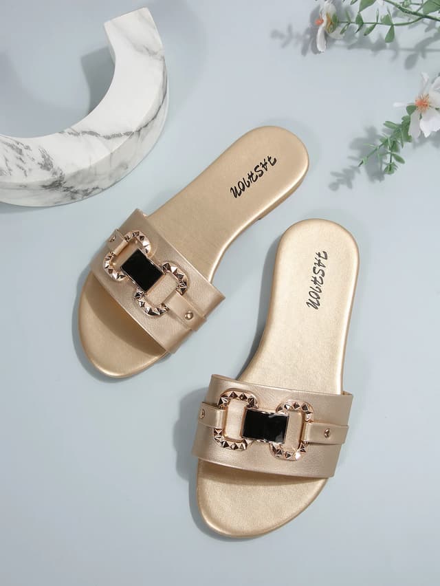 Women's Fashionable Flat Sandals - Comfortable Large Size Slip-On Shoes with Round Toe, Perfect for Daily Wear, Beach Vacations, and Travel showcase 16