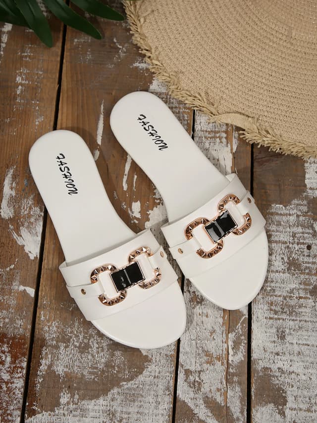 Women's Fashionable Flat Sandals - Comfortable Large Size Slip-On Shoes with Round Toe, Perfect for Daily Wear, Beach Vacations, and Travel showcase 12