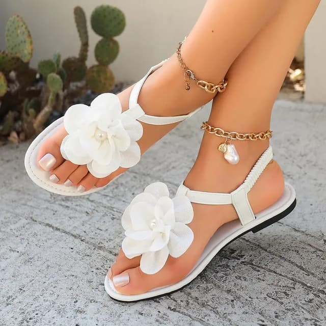 Summer Elegant Women's Casual Sandals - Round Head Sexy Flower Slides, Fashionable & Comfortable Best Selling New Design showcase 9
