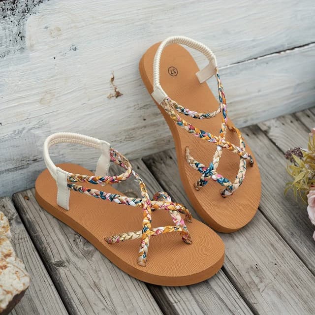 Women's Fashionable Lightweight Large Size Beach Sandals Summer New Round Head Comfortable Fish Mouth Casual Slides showcase 7