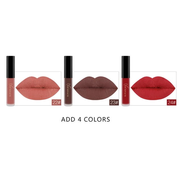 NICEFACE 25 Color Waterproof Matte Lip Gloss Set - Long-Lasting Liquid Lipstick, Non-Stick Cup, Rich Pigment, Professional Cosmetic Makeup for All Occasions showcase 13