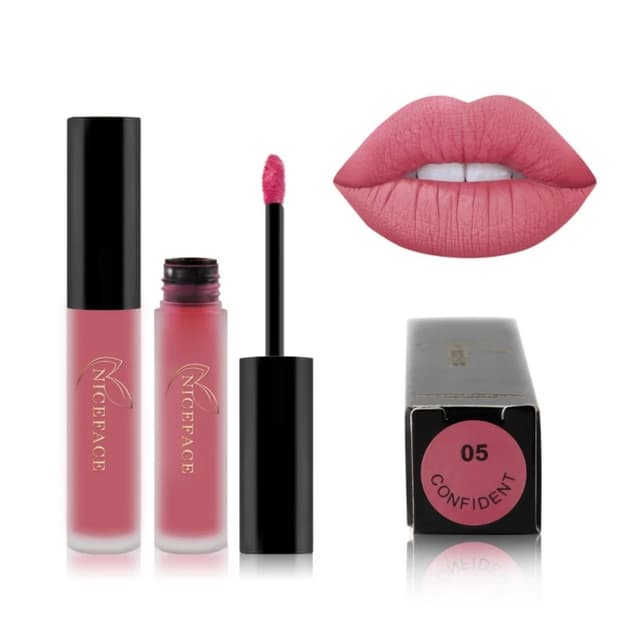 NICEFACE 25 Color Waterproof Matte Lip Gloss Set - Long-Lasting Liquid Lipstick, Non-Stick Cup, Rich Pigment, Professional Cosmetic Makeup for All Occasions showcase 14