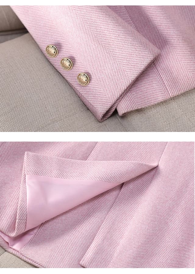 NAVIU High-End Women's Blazer Jacket - Spring/Autumn Office Business Suit, Long Sleeve Coat in Blue, Pink, or Apricot showcase 7