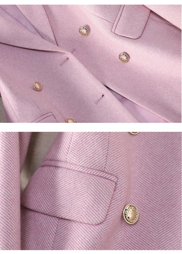 NAVIU High-End Women's Blazer Jacket - Spring/Autumn Office Business Suit, Long Sleeve Coat in Blue, Pink, or Apricot showcase 6