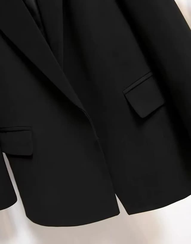 Women's Long Sleeve Lace-Up Blazer Top - Loose Fit Casual Office Wear, Korean Fashion Style for Spring & Autumn showcase 13