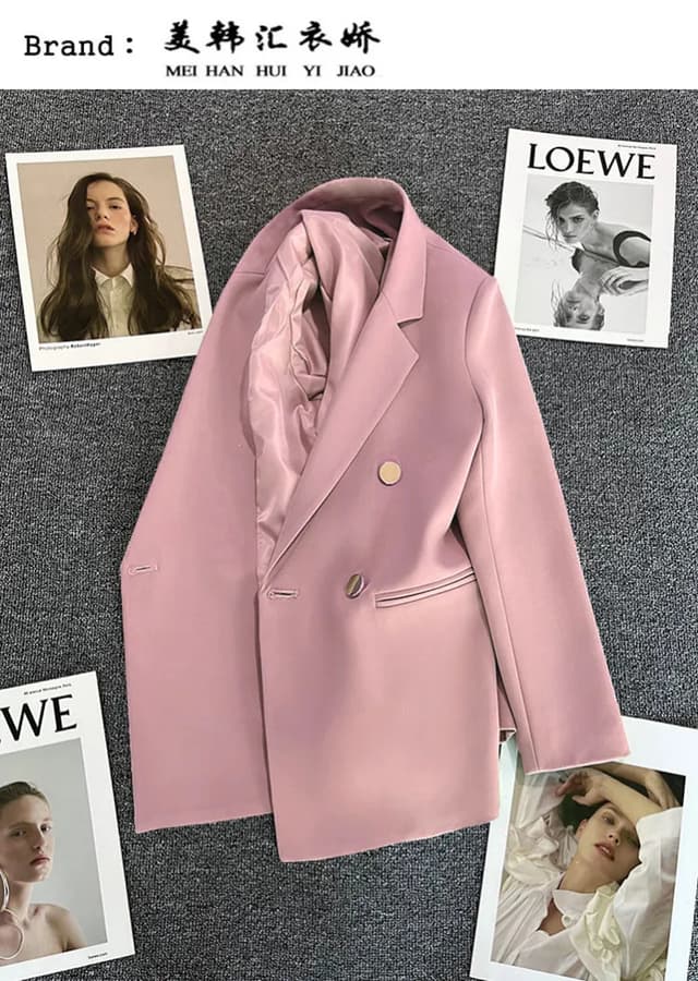 Women's Elegant Single Button Blazer 2023 Autumn/Winter Slim Fit Stylish Jacket Coat, Long Sleeve Chic Office Lady Casual Tops showcase 11