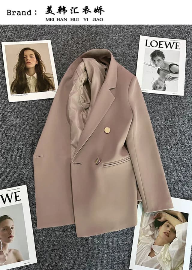 Women's Elegant Single Button Blazer 2023 Autumn/Winter Slim Fit Stylish Jacket Coat, Long Sleeve Chic Office Lady Casual Tops showcase 17