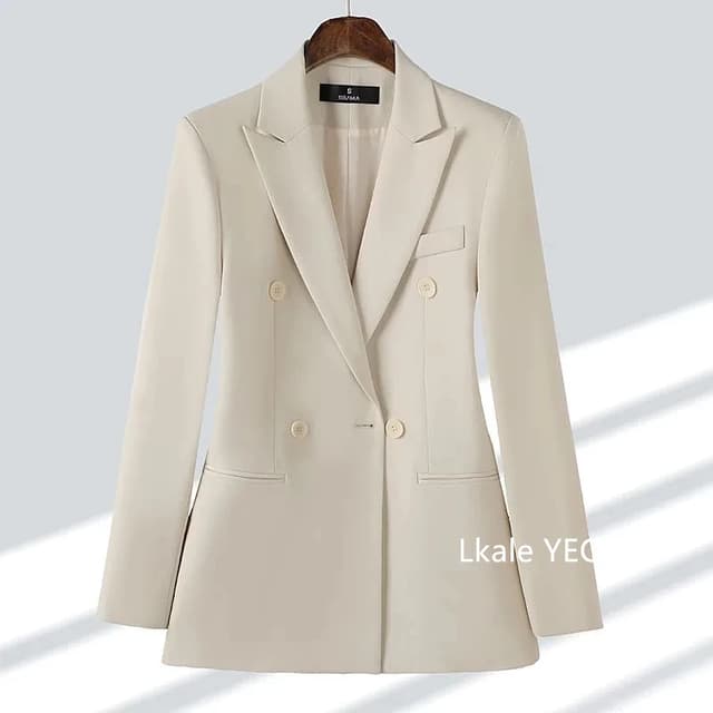 2025 Spring Autumn Women's Blazer Jacket - Temperament Joker Long-Sleeved Professional Lady Leisure Outerwear Coat for Versatile Style showcase 13