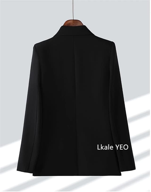 2025 Spring Autumn Women's Blazer Jacket - Temperament Joker Long-Sleeved Professional Lady Leisure Outerwear Coat for Versatile Style showcase 17