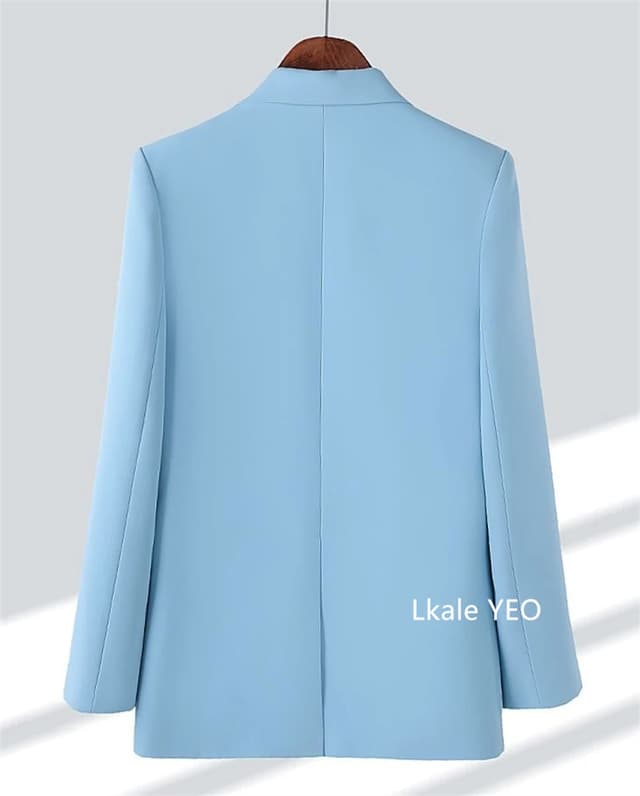 2025 Spring Autumn Women's Blazer Jacket - Temperament Joker Long-Sleeved Professional Lady Leisure Outerwear Coat for Versatile Style showcase 7