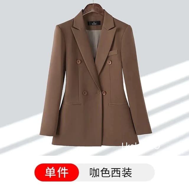 2025 Spring Autumn Women's Blazer Jacket - Temperament Joker Long-Sleeved Professional Lady Leisure Outerwear Coat for Versatile Style showcase 20