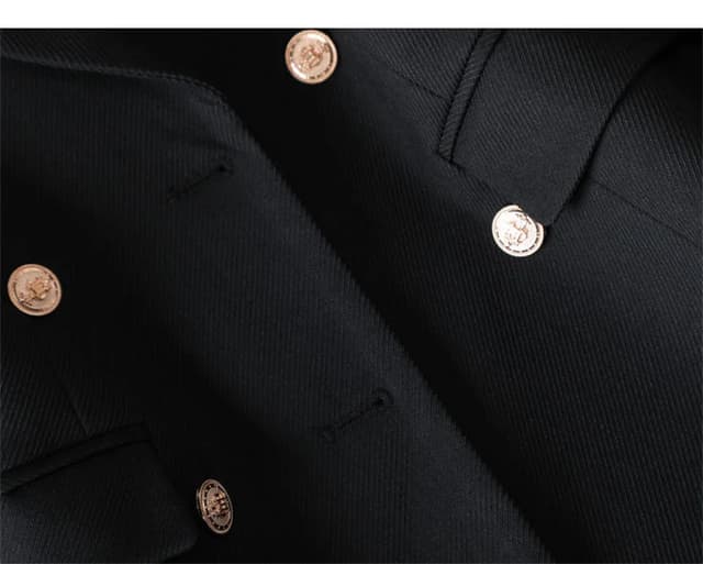 Women's Long Blazer Jacket - Autumn Winter Office Formal Business Work Wear Coat in Khaki, Coffee, Black showcase 10