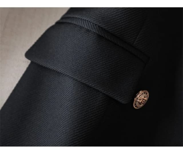 Women's Long Blazer Jacket - Autumn Winter Office Formal Business Work Wear Coat in Khaki, Coffee, Black showcase 11