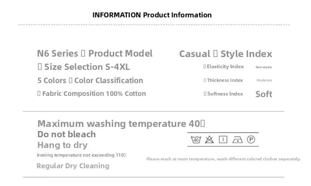 Men's Korean Style Oxford Cotton Long Sleeve Shirt - Versatile Striped Pattern, No Ironing Casual Wear for Youth showcase 11