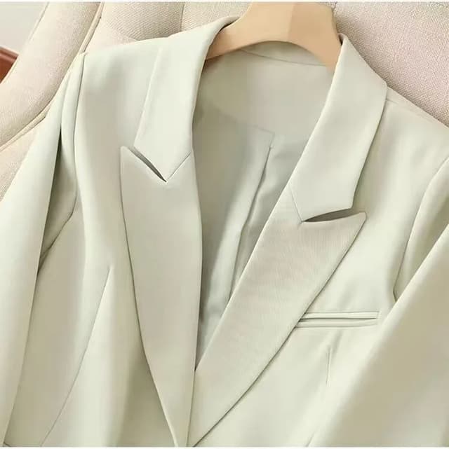 Women's Casual Long Sleeve Blazer Pant Set 2-Piece Suit 2025 Fashion Elegant Office Work Outfits showcase 8