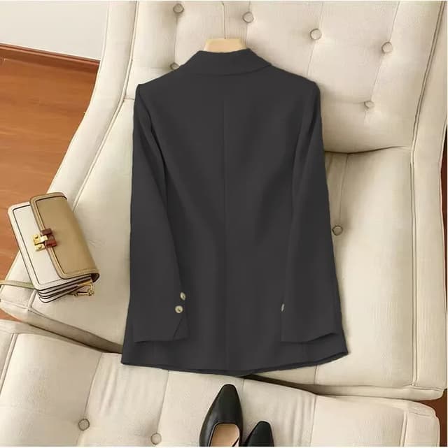 Women's Casual Long Sleeve Blazer Pant Set 2-Piece Suit 2025 Fashion Elegant Office Work Outfits showcase 13