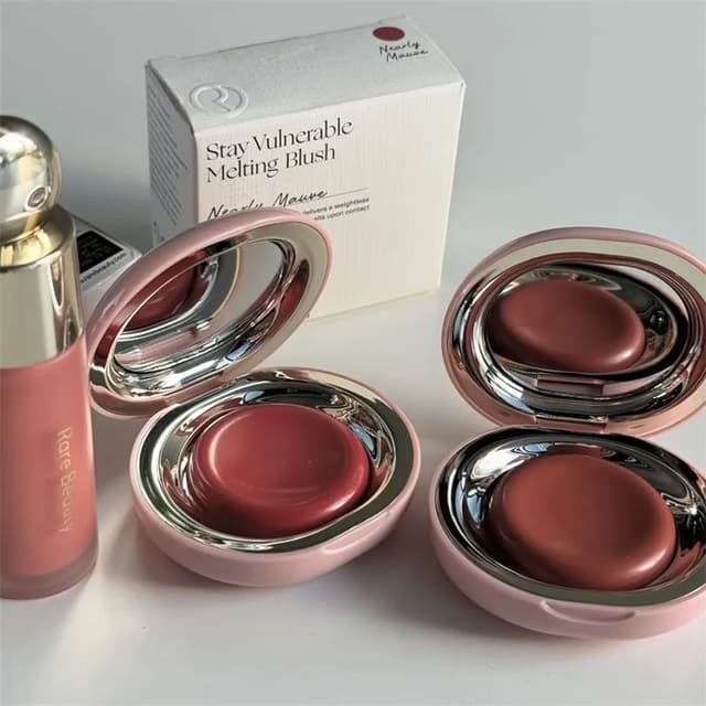 Rare Beauty Melting Cream Blush: Matte Pearlescent Finish, Glitter Highlighter, Nourishing & Moisturizing Lip Gloss for a Radiant Glow showcase 7