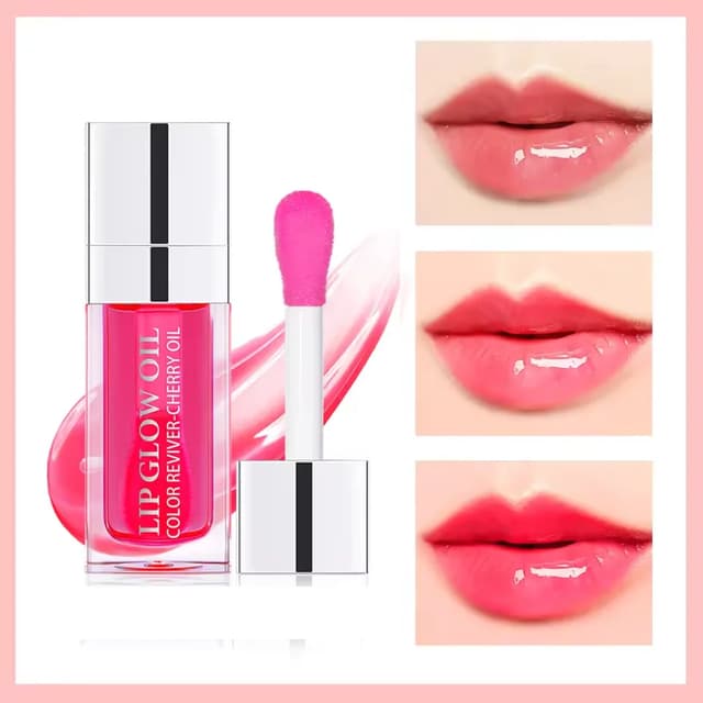 Moisturizing Lip Balm Oil Gloss for Plumping & Exfoliating Lips - Original Pink Formula for Soft, Smooth, Hydrated Lips showcase 2