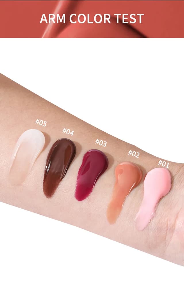 Moisturizing Transparent Lip Gloss Oil - Nude Brown Plumping Effect, Soft Tube Mirror Finish, Beauty Cosmetics Makeup for a Natural Look showcase 11