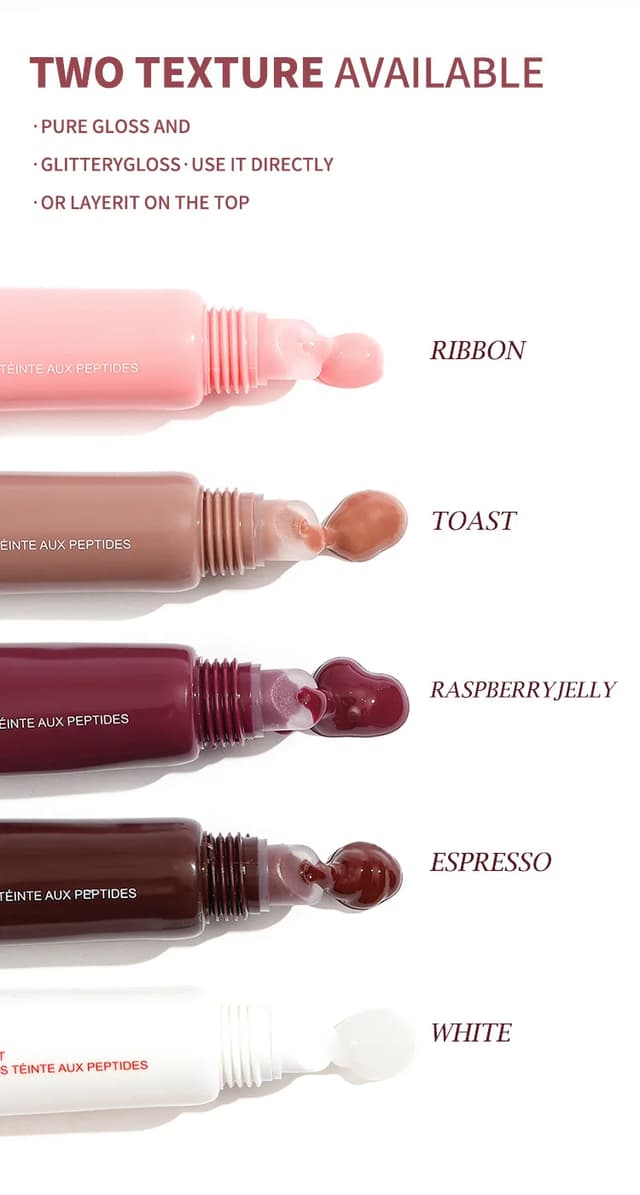 Moisturizing Transparent Lip Gloss Oil - Nude Brown Plumping Effect, Soft Tube Mirror Finish, Beauty Cosmetics Makeup for a Natural Look showcase 4