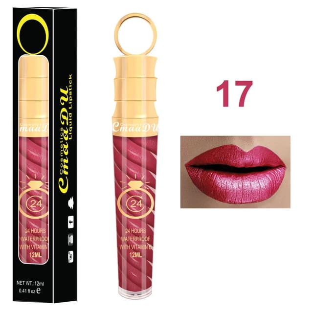 20 Colors Matte & Shimmer Lipstick Set - Long-Lasting Waterproof Lip Gloss for Women, Nude Glitter Red Lip Tint Beauty Makeup showcase 17