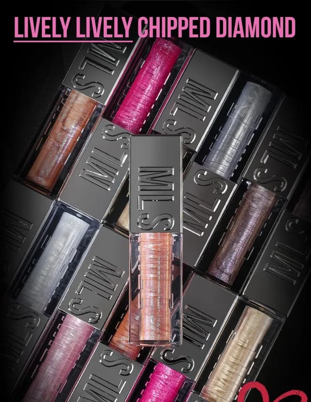 Sparkling Diamond Liquid Lip Gloss with Shimmer and Glitter, Big Brush Plumper Oil for a High-Gloss, Pearly Finish - 6 Colors Available showcase 1