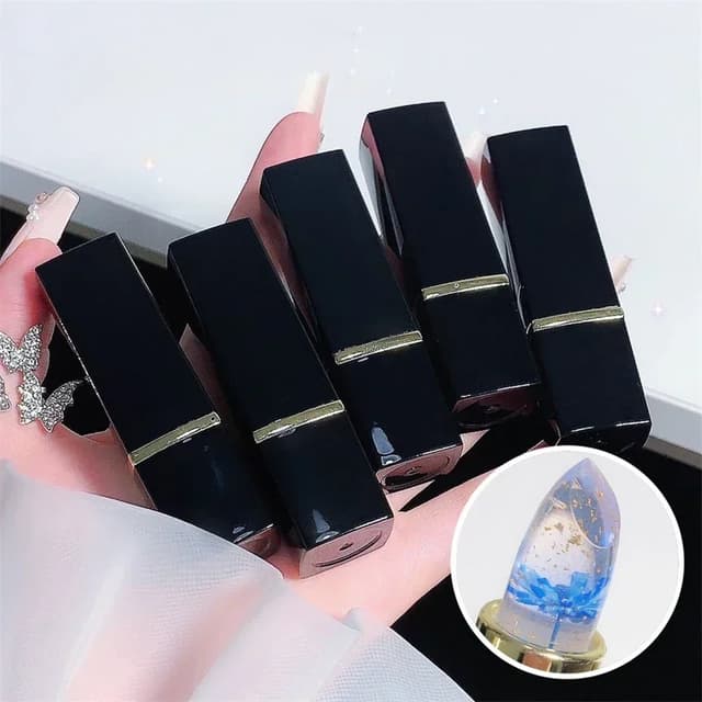 Flower Jelly Lip Gloss Lipstick Balm - Temperature Color Changing Moisturizing Long Lasting Lip Care Makeup for Women showcase 17