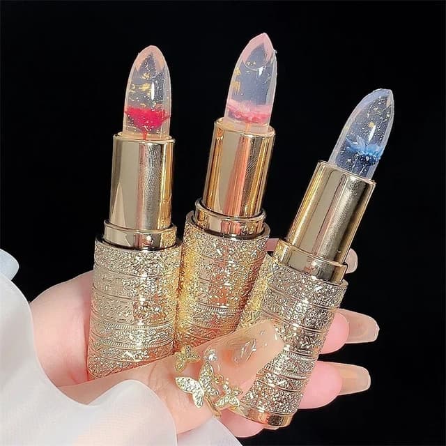 Flower Jelly Lip Gloss Lipstick Balm - Temperature Color Changing Moisturizing Long Lasting Lip Care Makeup for Women showcase 11