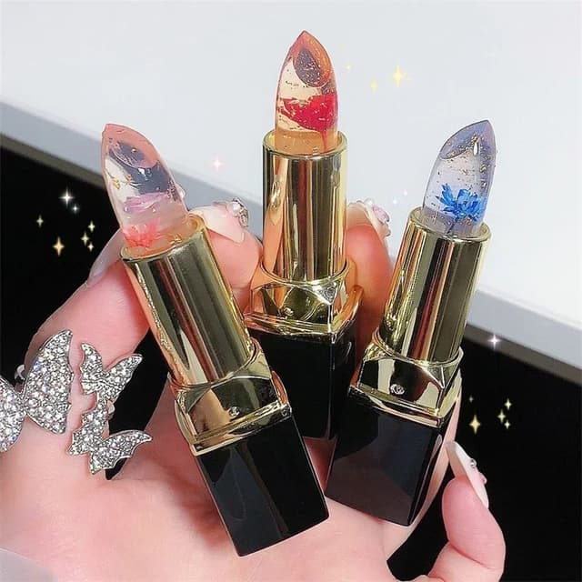 Flower Jelly Lip Gloss Lipstick Balm - Temperature Color Changing Moisturizing Long Lasting Lip Care Makeup for Women showcase 18