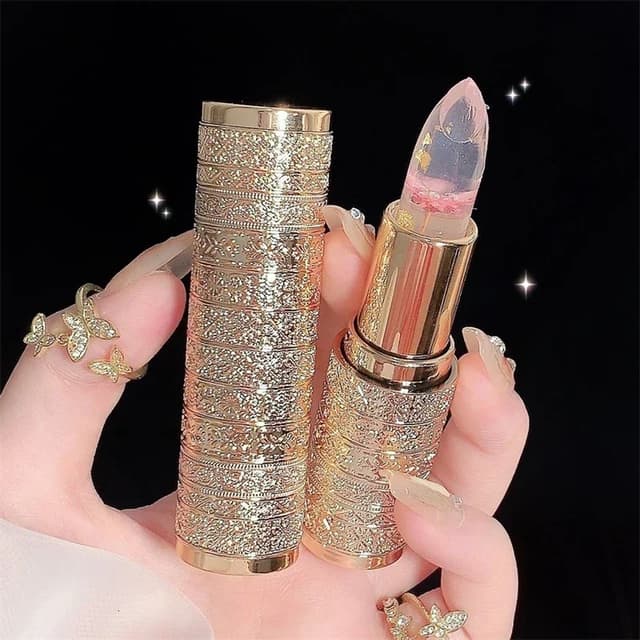 Flower Jelly Lip Gloss Lipstick Balm - Temperature Color Changing Moisturizing Long Lasting Lip Care Makeup for Women showcase 4