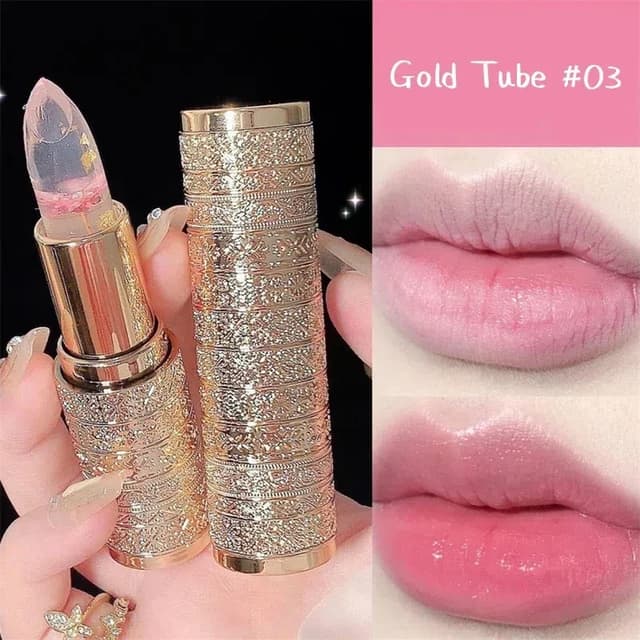Flower Jelly Lip Gloss Lipstick Balm - Temperature Color Changing Moisturizing Long Lasting Lip Care Makeup for Women showcase 16