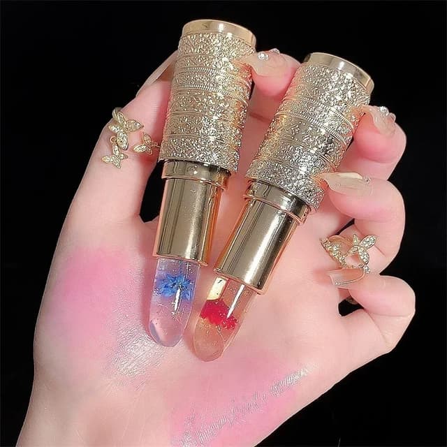 Flower Jelly Lip Gloss Lipstick Balm - Temperature Color Changing Moisturizing Long Lasting Lip Care Makeup for Women showcase 7