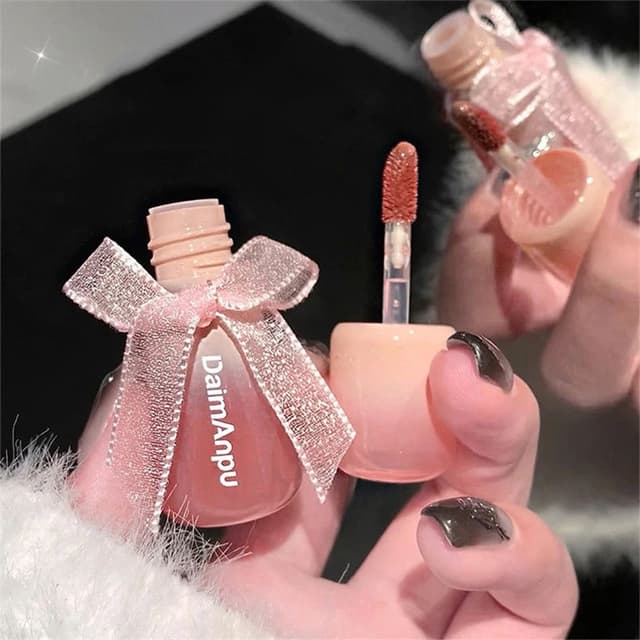Jelly Glass Lip Gloss Moisturizing Tint Mirror Waterproof Non-stick Cup Solid Lipstick Cosmetic for All Occasions showcase 17