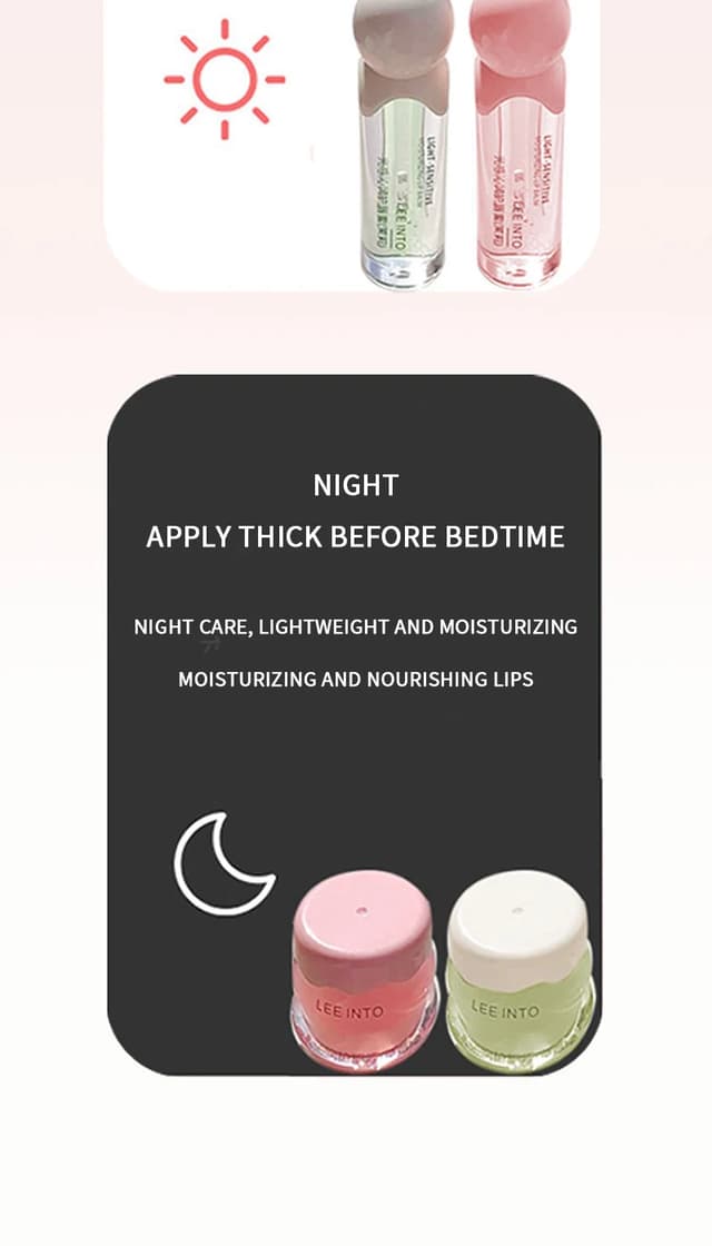 YPYP Zhencui Lip Care Set: Moisturizing Water Light Jelly Balm & Serum for Day & Night Use, Hydrating & Nourishing Formula for Women, 3.8g + 2.8ml showcase 4